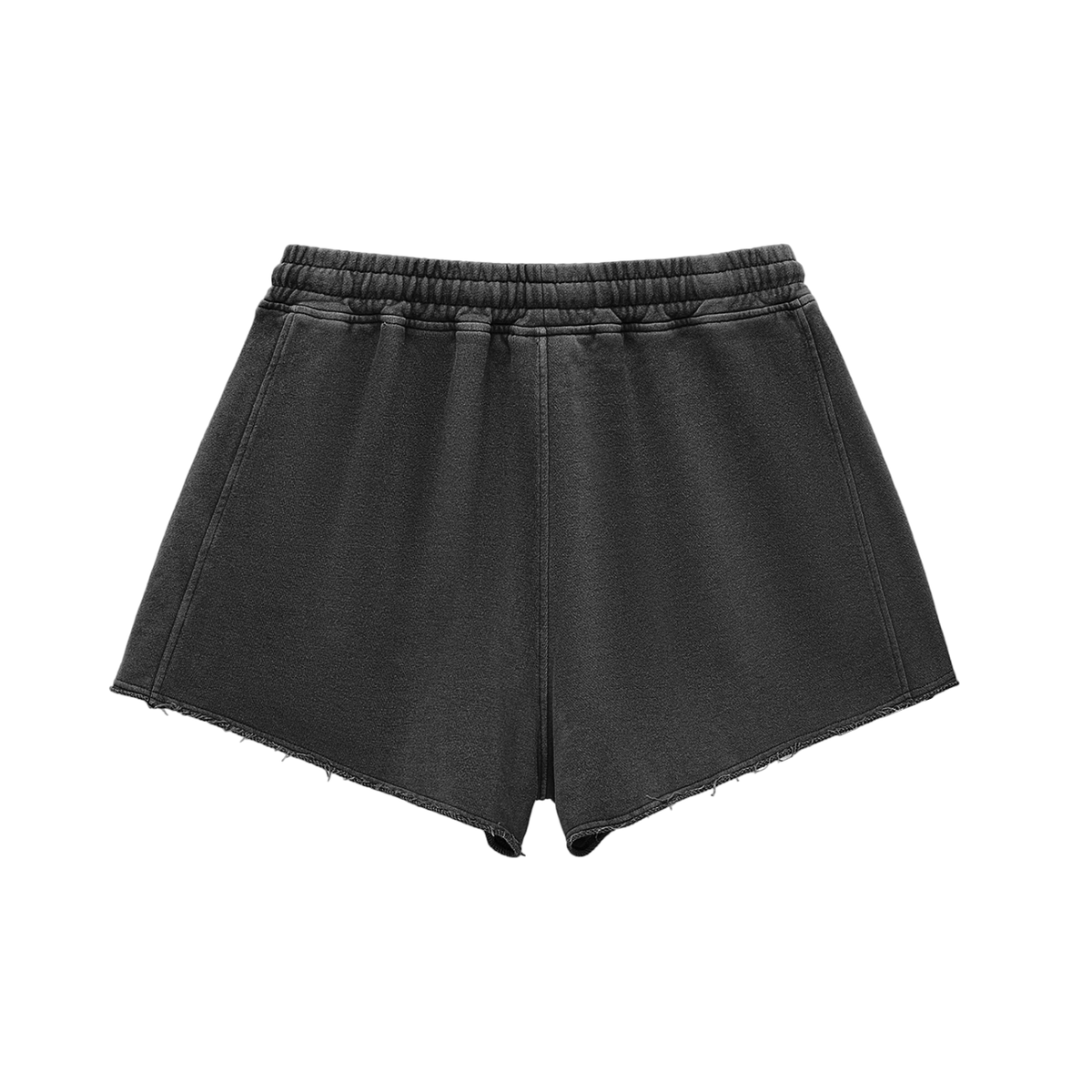 N.G.C Archive Snow Washed Raw Edge Drawstring Shorts