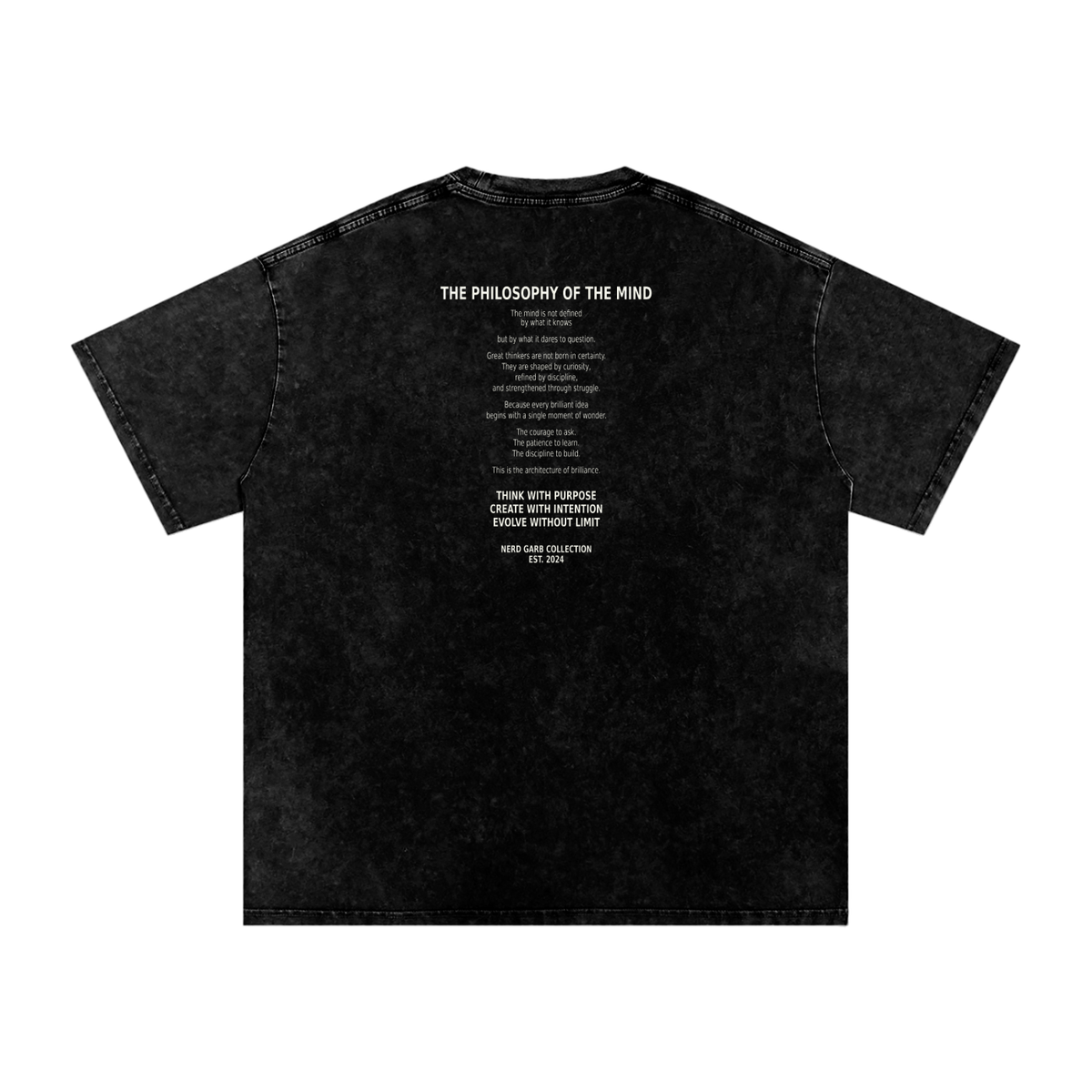 NGC Philosophy of the Mind Snow Washed Oversized Cotton T-Shirt