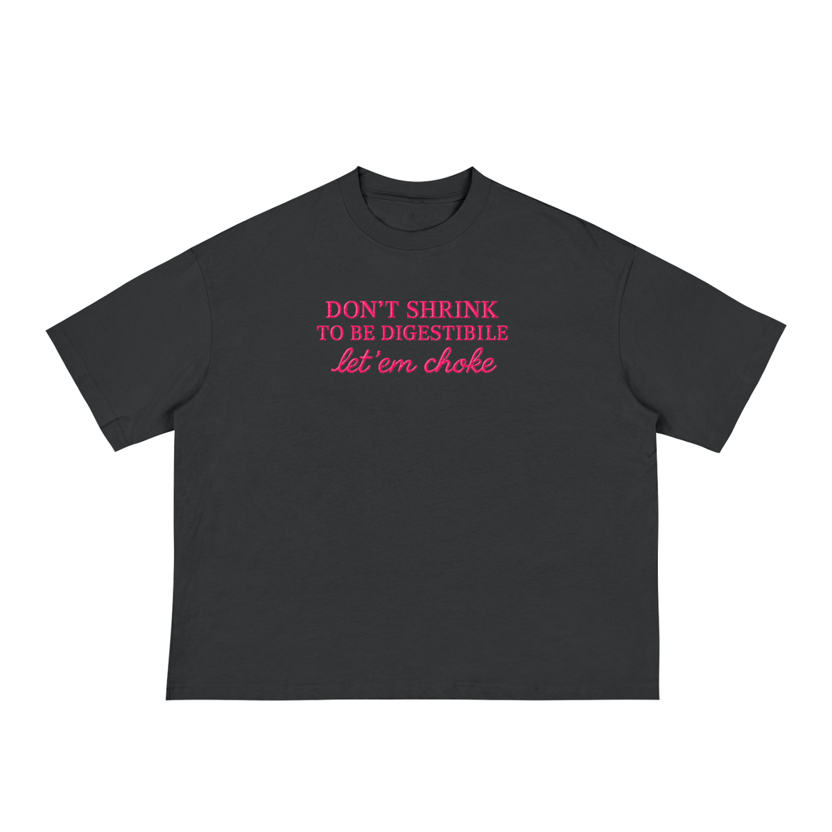 Buy “Don’t Shrink” Classic Boxy T-Shirt | Empowering Streetwear