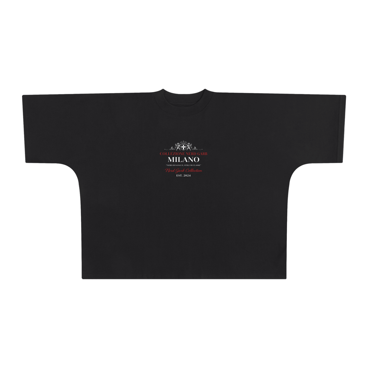 Milano Crest Graphic Tee – Oversized Boxy Fit