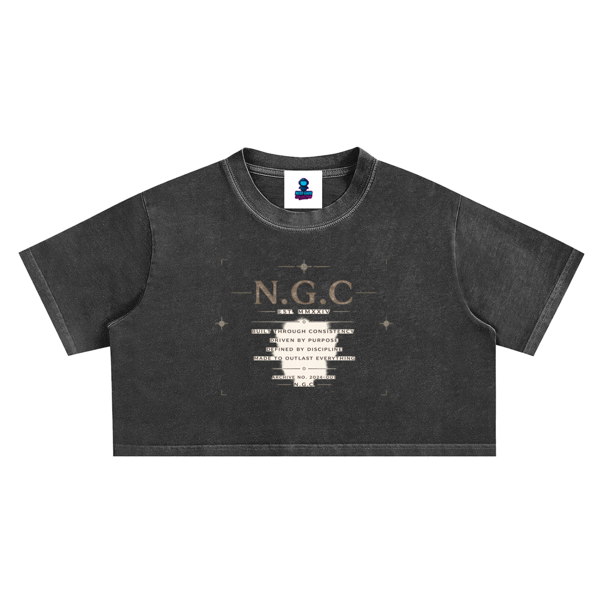 N.G.C. Archive Snow Washed Crop Top