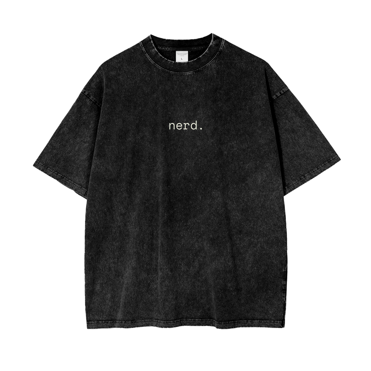 Minimal Nerd Oversized Snow Wash T-Shirt