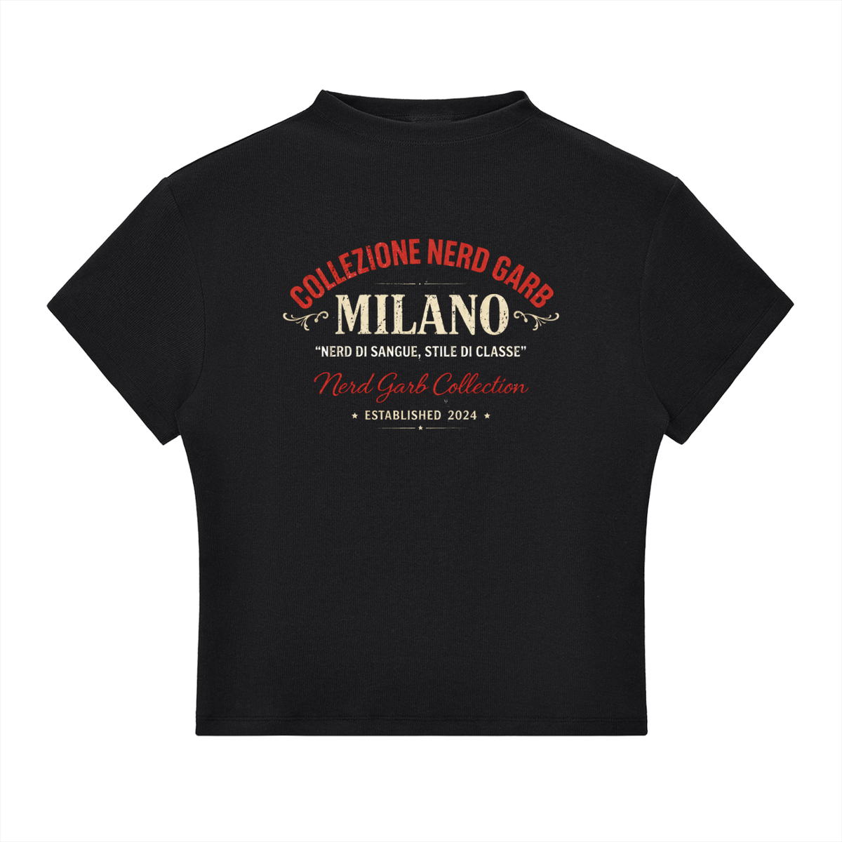 Milano Beauty in the Struggle Essential Slim Fit Mock Neck T-Shirt