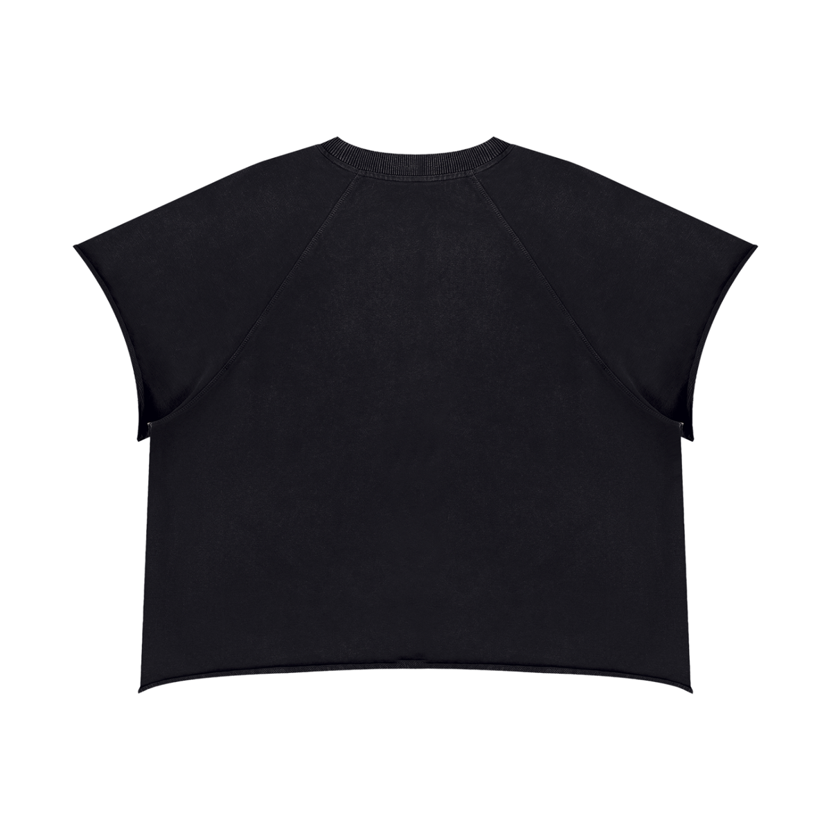 Vintage Wash Raw Edge Boxy Short Sleeve T-Shirt