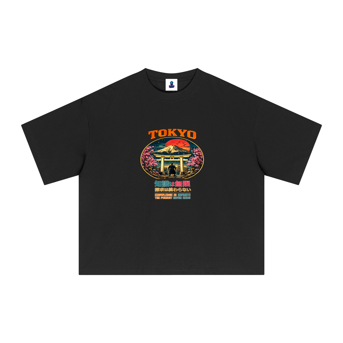 Premium Tokyo Knowledge Pursuit Sorona Boxy T-Shirt