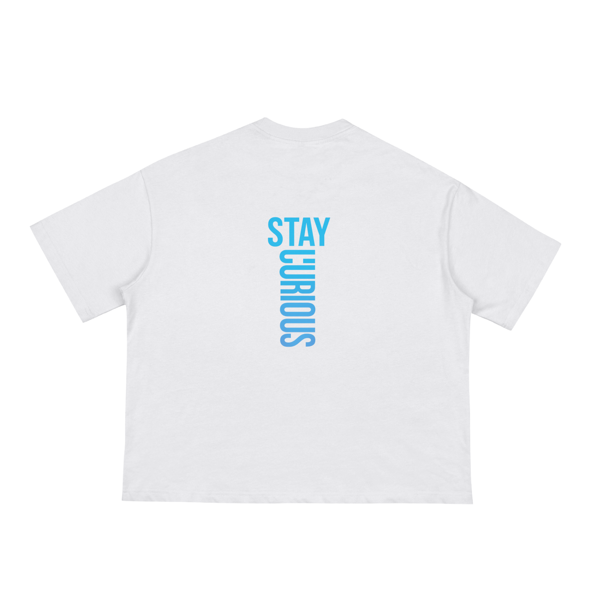 Shop “Stay Curious” Classic Boxy Tee - 230 GSM