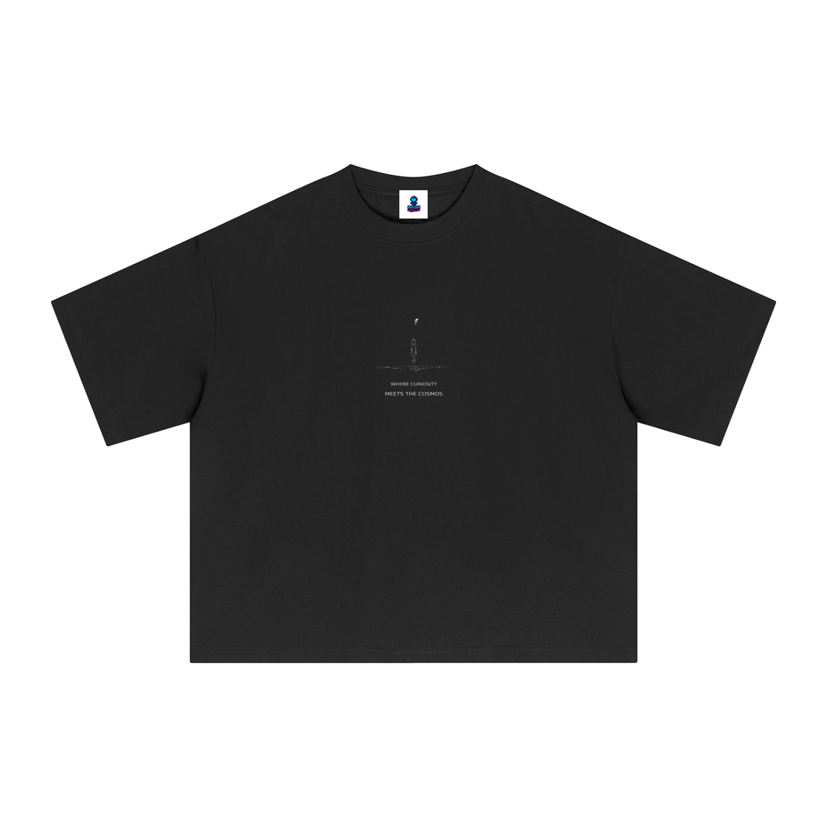 Premium Curiosity Meets the Cosmos Sorona Boxy T-Shirt