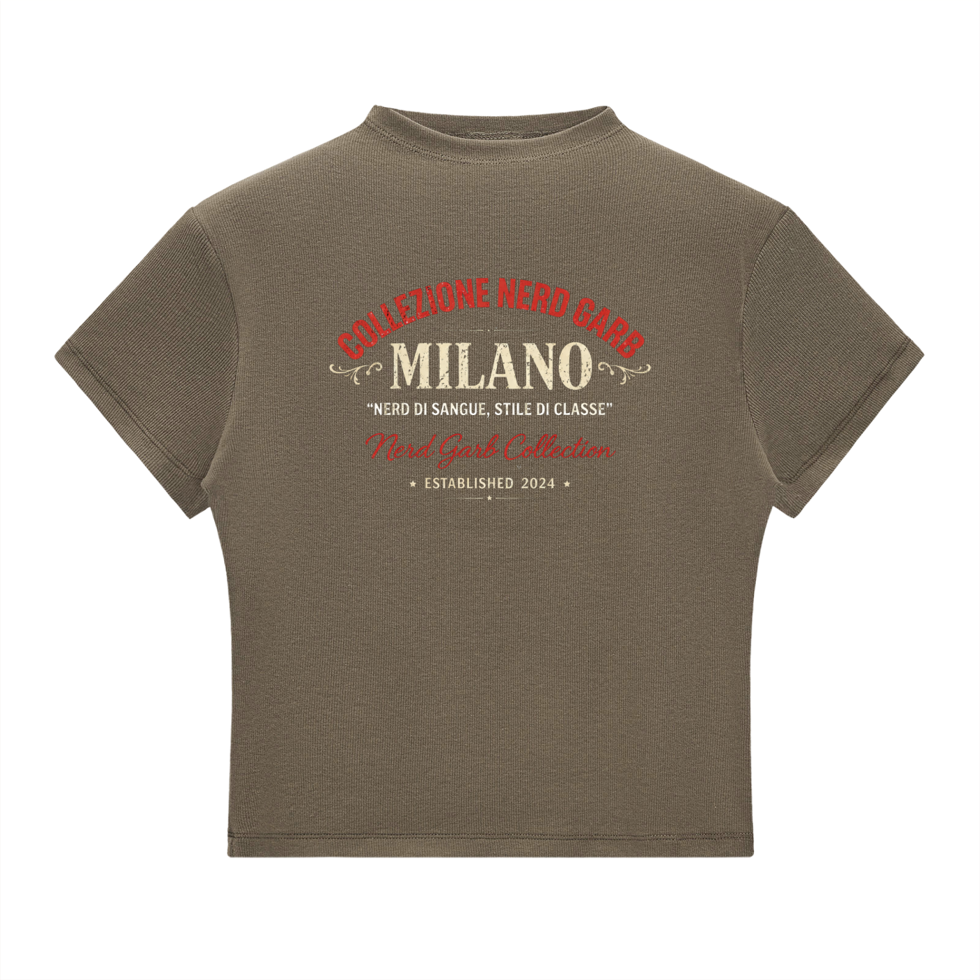 Milano Beauty in the Struggle Essential Slim Fit Mock Neck T-Shirt
