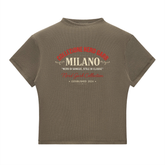 Milano Beauty in the Struggle Essential Slim Fit Mock Neck T-Shirt