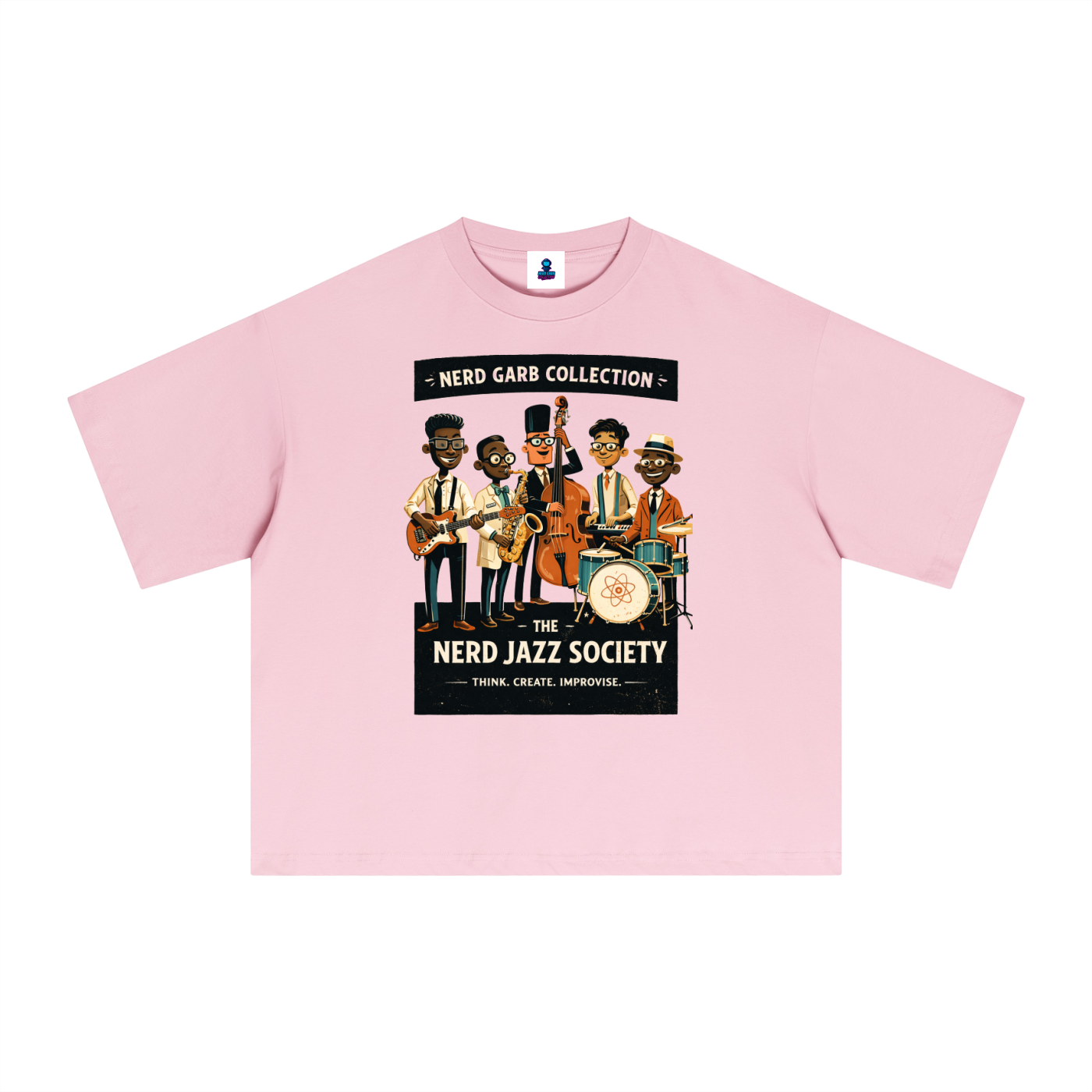 NGC Nerd Jazz Society Tee - Premium Oversized Boxy Nerd Garb Collection Graphic T-Shirt