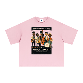 NGC Nerd Jazz Society Tee - Premium Oversized Boxy Nerd Garb Collection Graphic T-Shirt