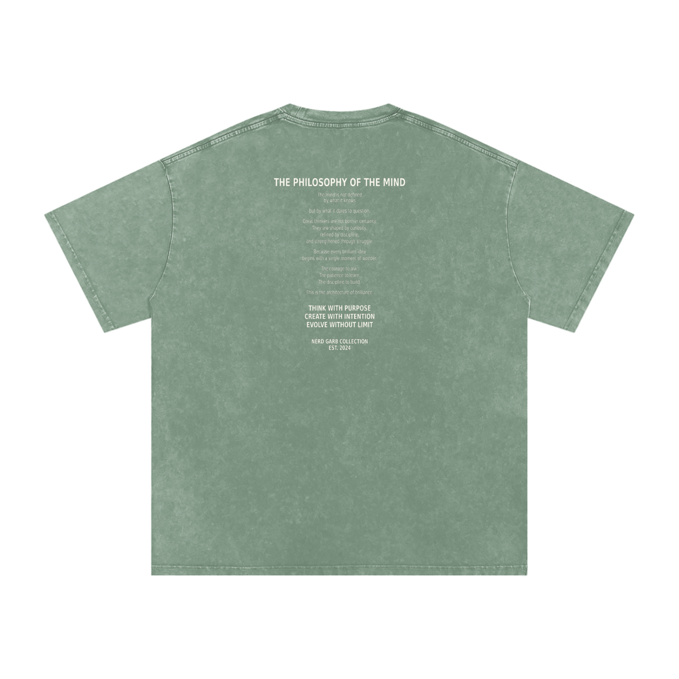 NGC Philosophy of the Mind Snow Washed Oversized Cotton T-Shirt
