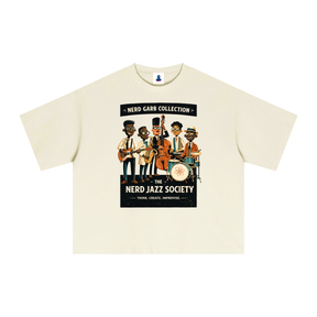 NGC Nerd Jazz Society Tee - Premium Oversized Boxy Nerd Garb Collection Graphic T-Shirt