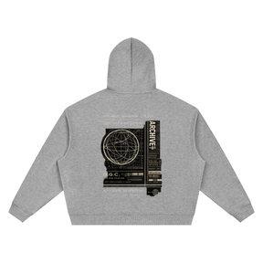 Archive Division 001 Waffle Boxy Hoodie