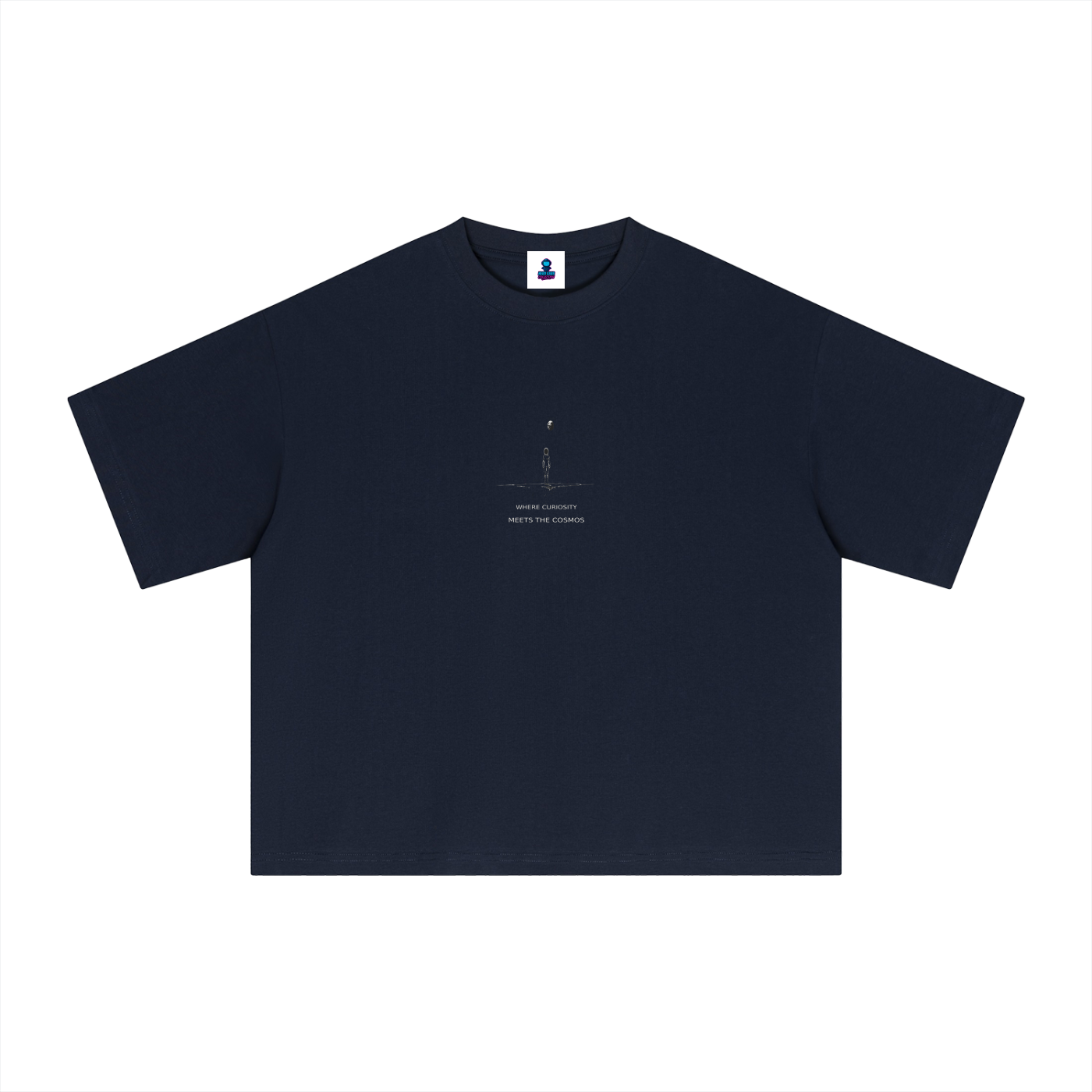 Premium Curiosity Meets the Cosmos Sorona Boxy T-Shirt