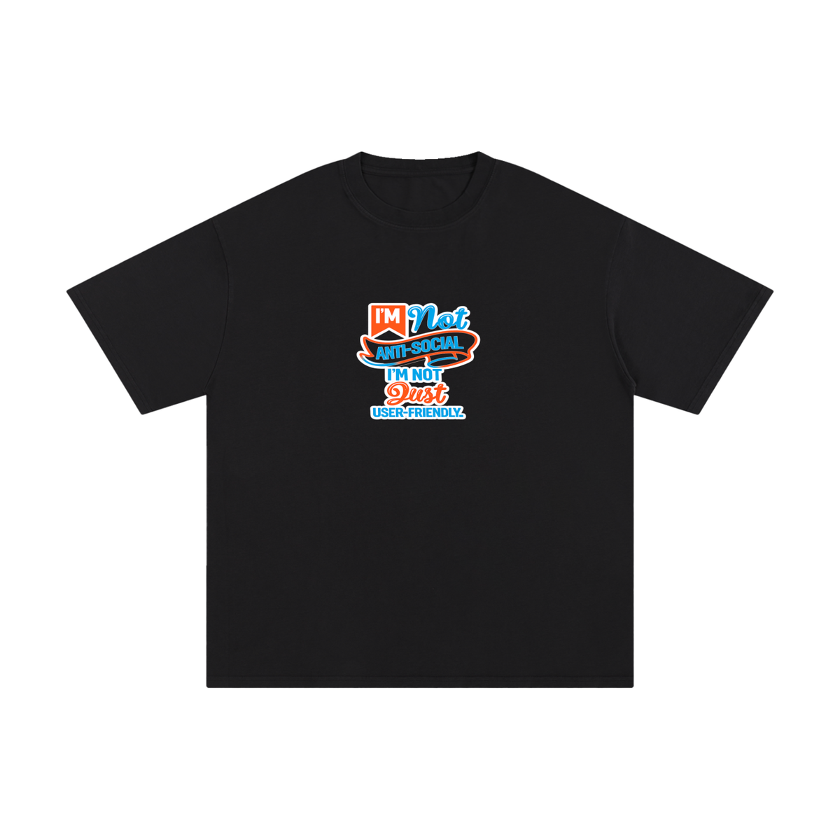Premium Anti-Social Nerd Statement Pure Cotton T-Shirt