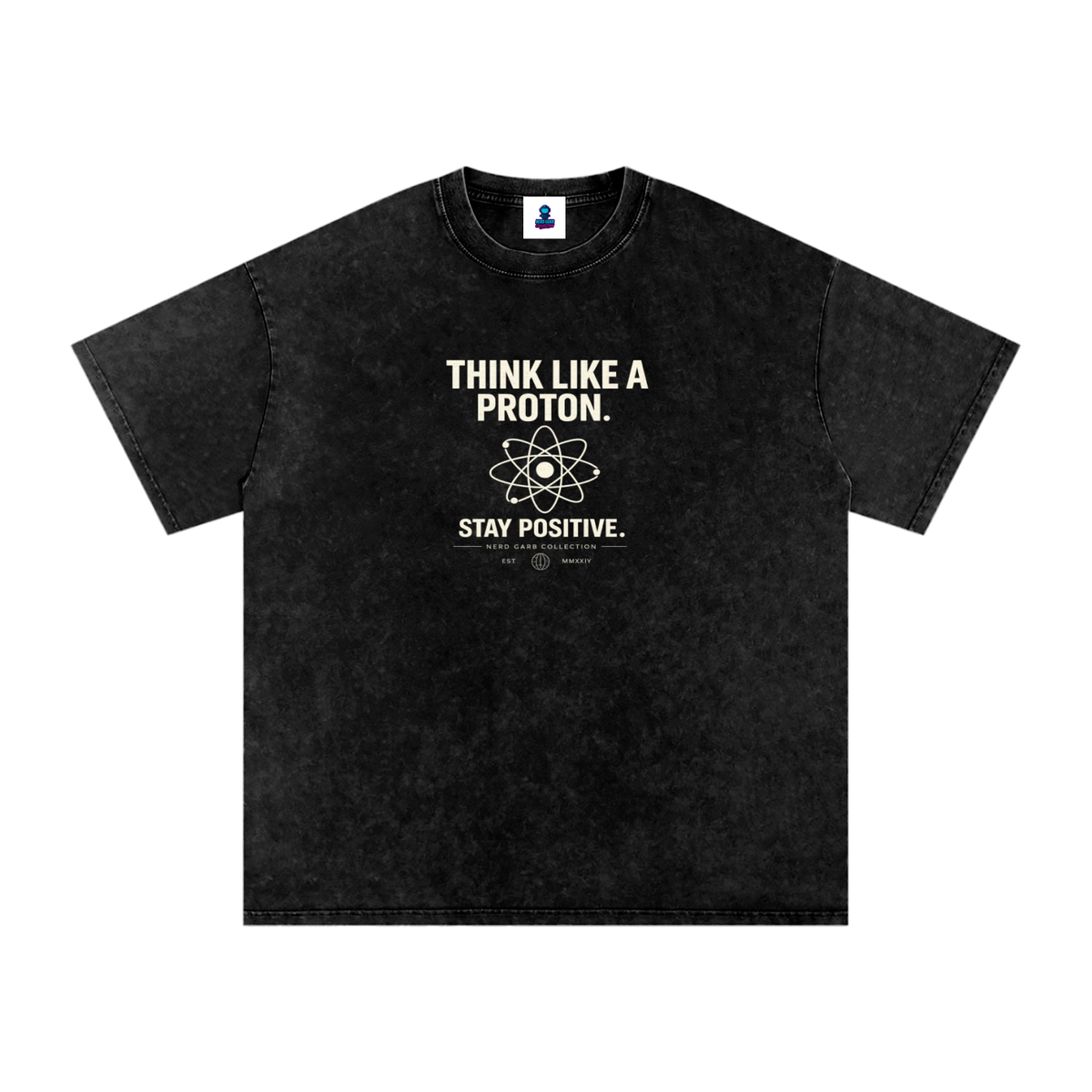 Think Like a Proton Oversized Snow Wash T-Shirt