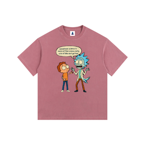 NGC “Sometimes Science” Funny Cartoon Tee - Loose Fit Drop Shoulder Graphic Premium T-Shirt