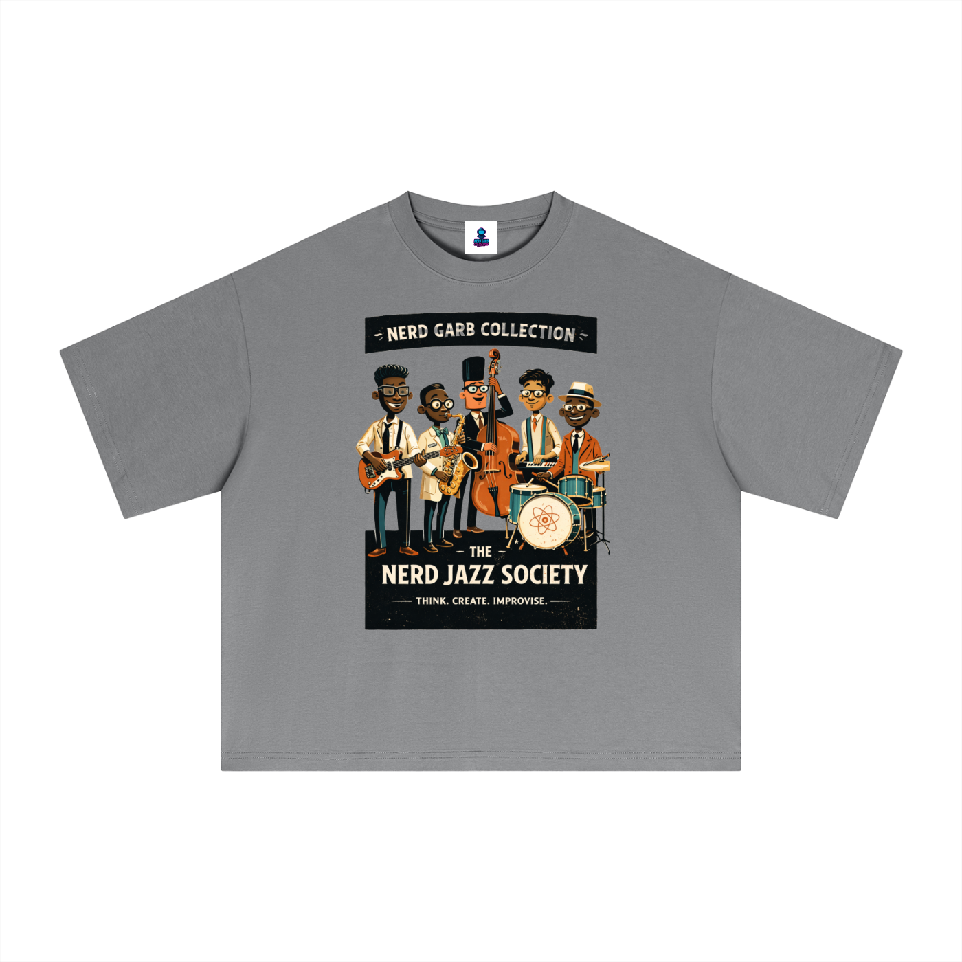 NGC Nerd Jazz Society Tee - Premium Oversized Boxy Nerd Garb Collection Graphic T-Shirt