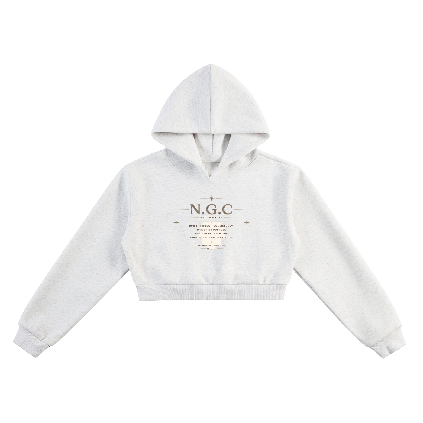 N.G.C. Archive Essential Cropped Hoodie