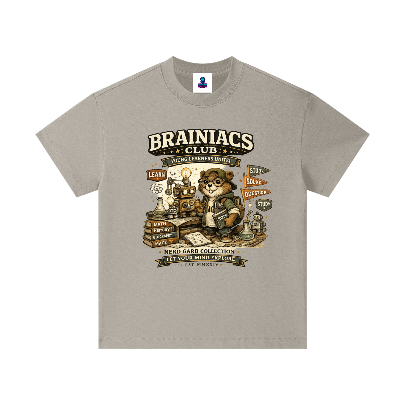 Brainiacs Club Kids Graphic Cotton Tee