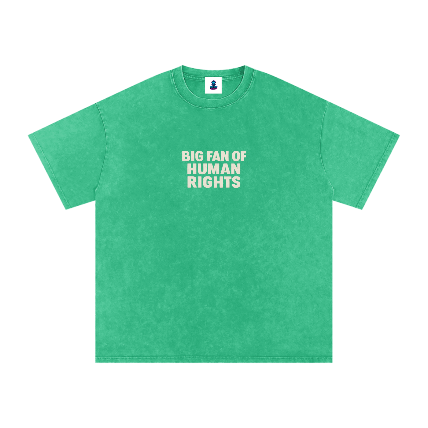 Premium Human Rights Snow Washed Oversized Cotton T-Shirt