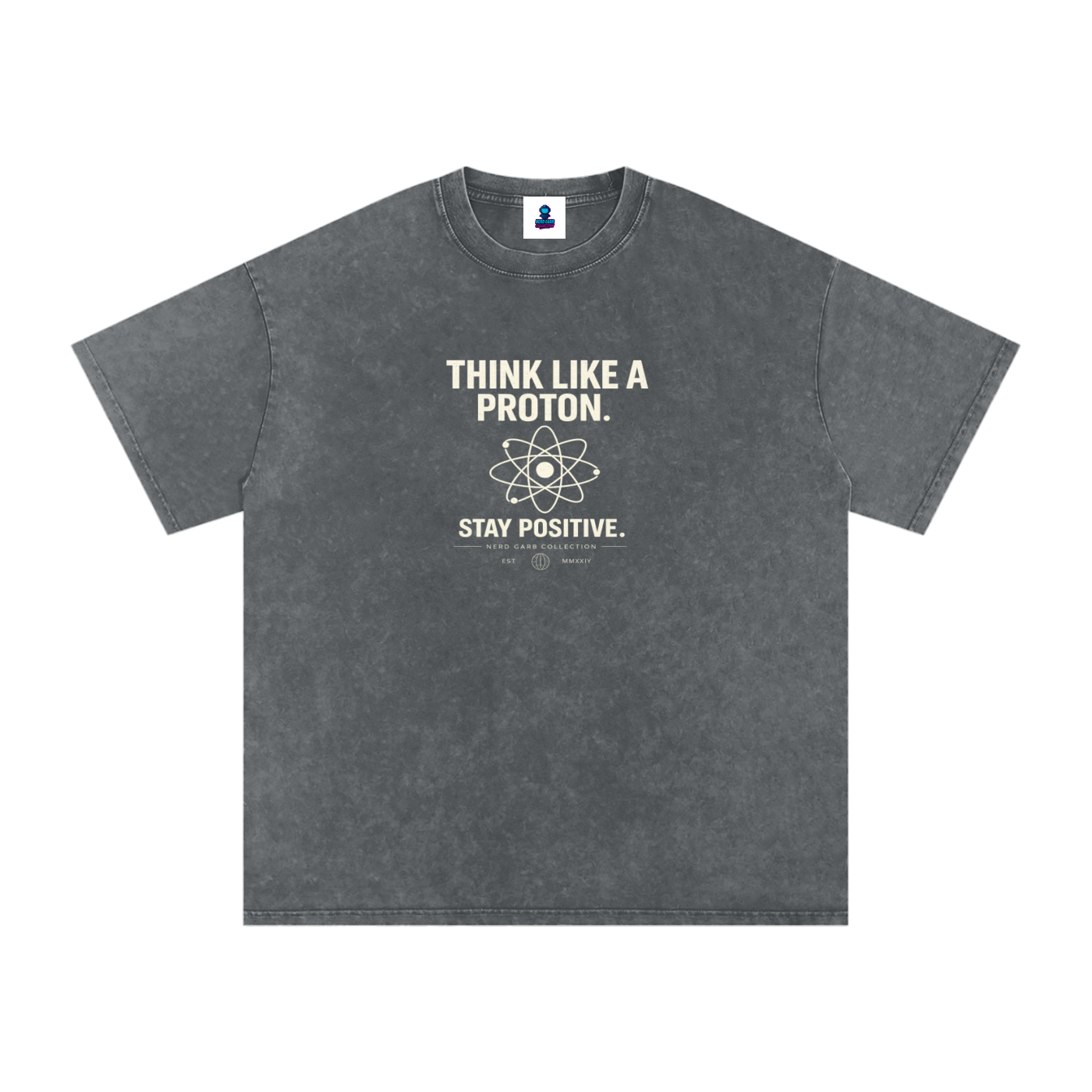 Think Like a Proton Oversized Snow Wash T-Shirt
