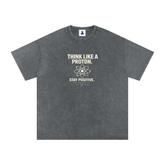 Think Like a Proton Oversized Snow Wash T-Shirt