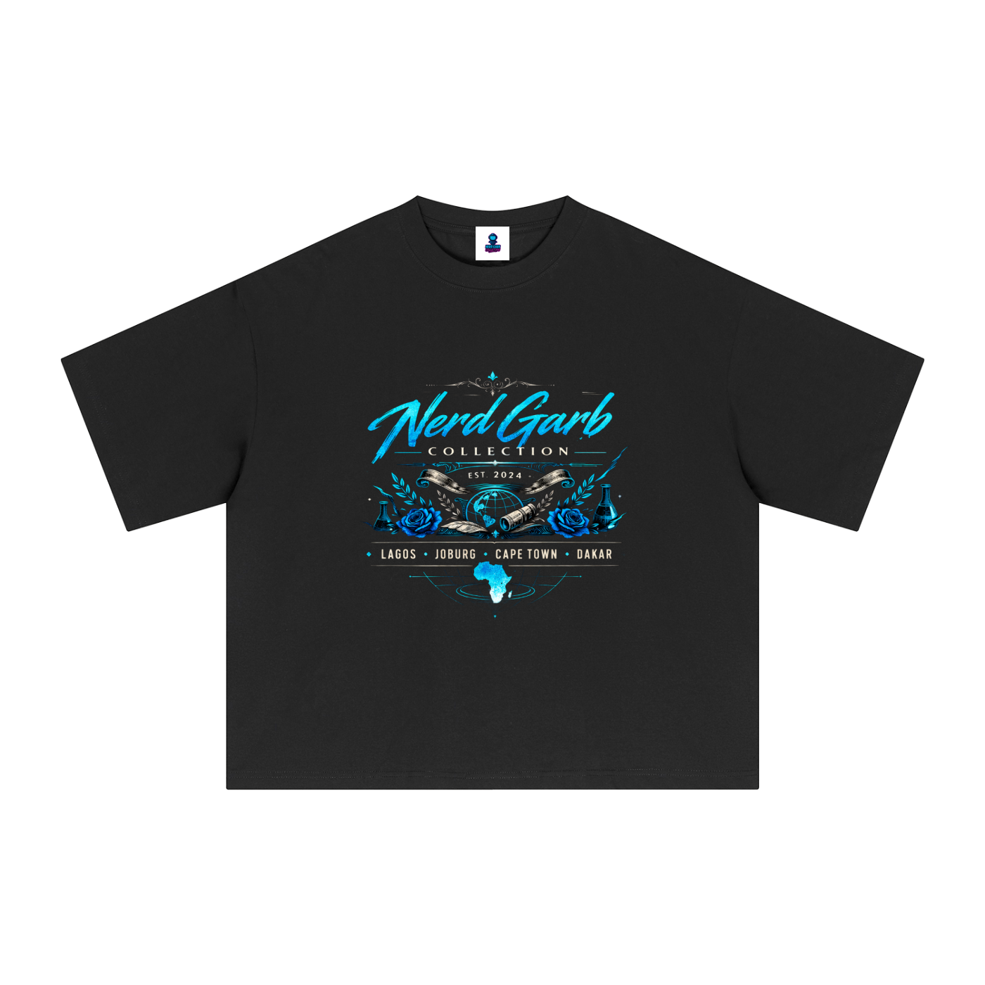 NGC Global Science Crest Tee - Premium Oversized Boxy Nerd Garb Collection Graphic T-Shirt