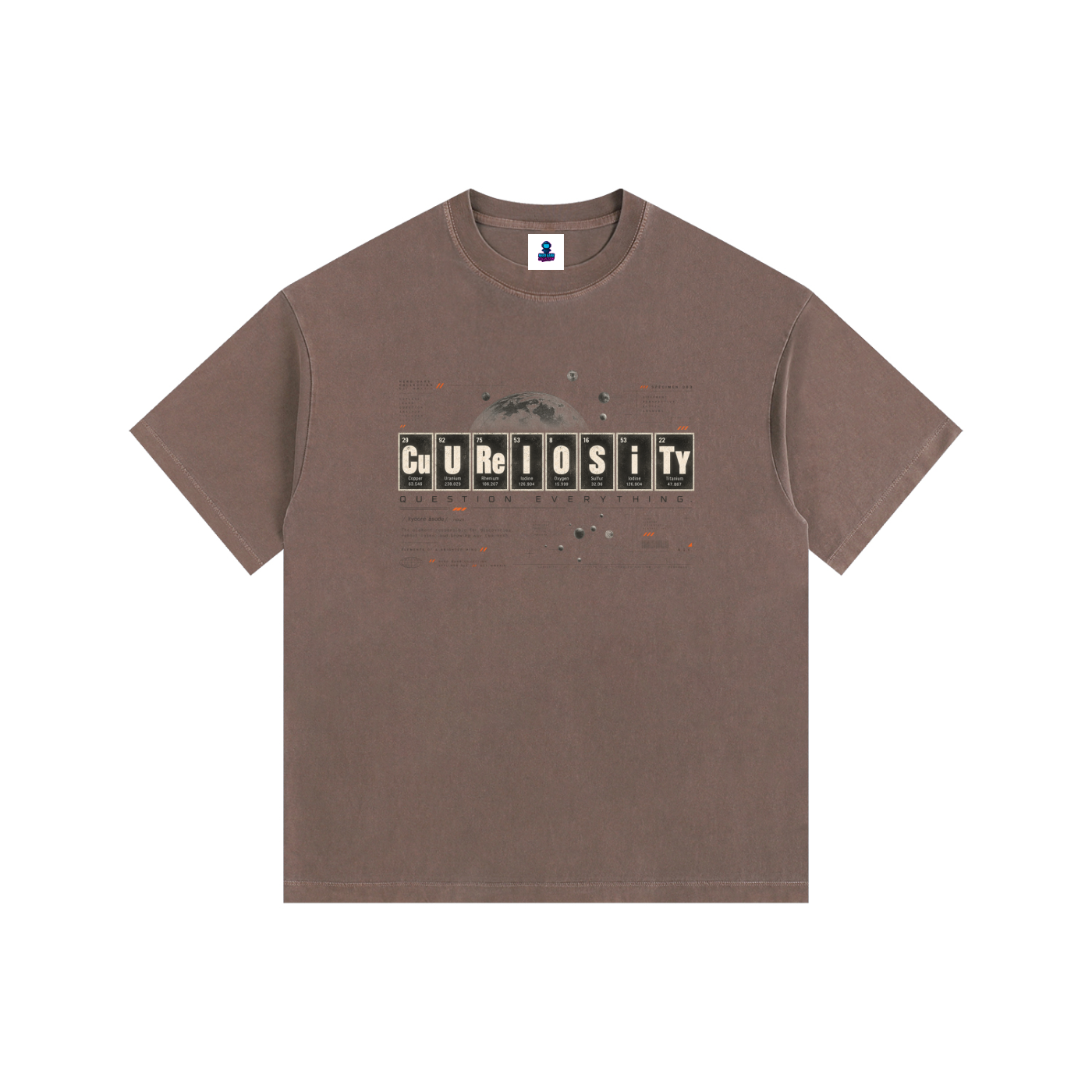 CuReIOSiTY Specimen 003 Vintage Wash Oversized Cotton Tee