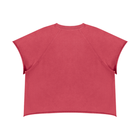 Vintage Wash Raw Edge Boxy Short Sleeve T-Shirt