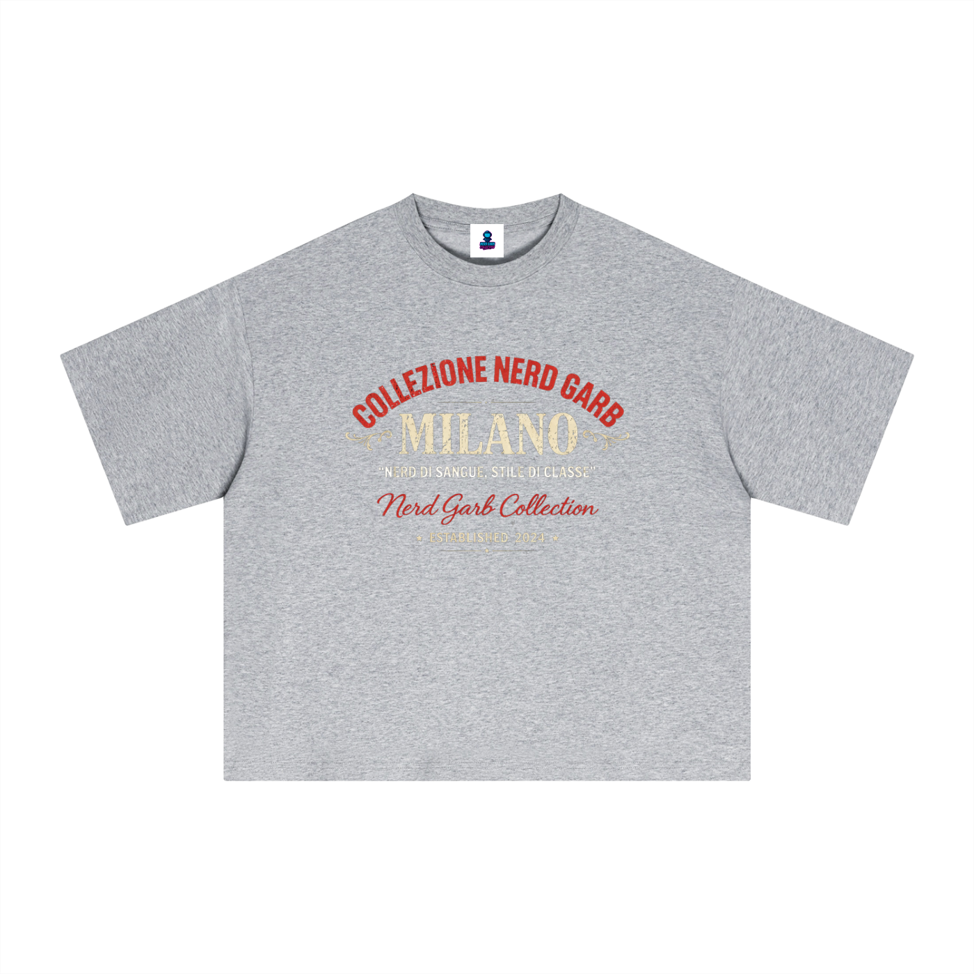 NGC Milano Heritage Tee - Premium Oversized Boxy Nerd Garb Collection Graphic T-Shirt