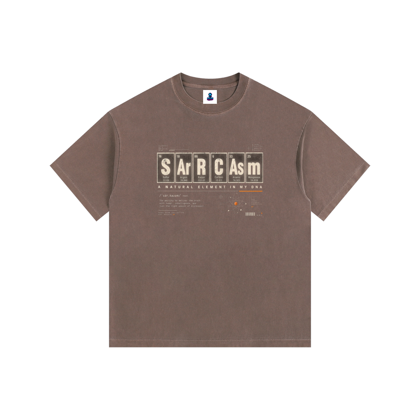 SArCAsM Element Vintage Wash Oversized Cotton Tee