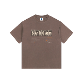SArCAsM Element Vintage Wash Oversized Cotton Tee