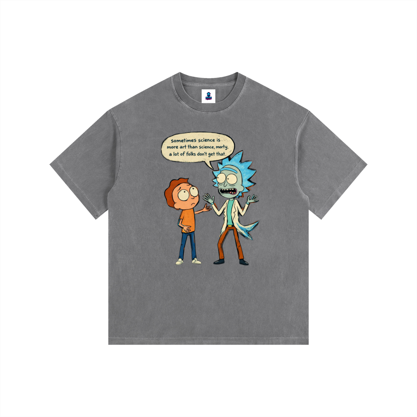 NGC “Sometimes Science” Funny Cartoon Tee - Loose Fit Drop Shoulder Graphic Premium T-Shirt