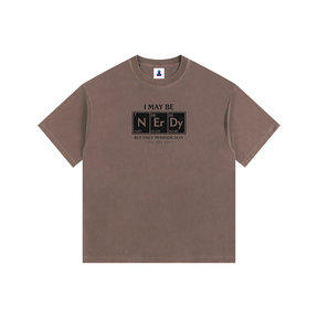 NGC “I May Be Nerdy” Periodic Table Tee - Loose Fit Drop Shoulder Graphic Premium T-Shirt