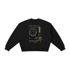 N.G.C. Atomic Archive Boxy Fleece Crewneck Sweatshirt