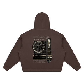 Archive Division 001 Waffle Boxy Hoodie