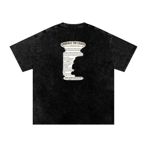 NGC Embrace the Chaos Snow Washed Oversized Cotton T-Shirt