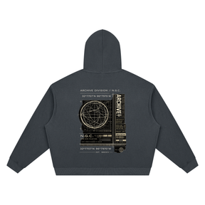 Archive Division 001 Waffle Boxy Hoodie