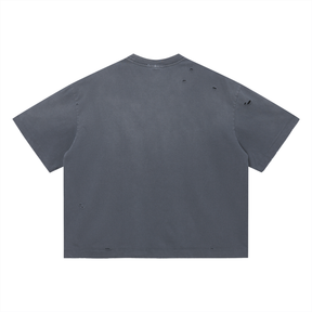 The Way Vintage Washed Distressed Boxy T-Shirt