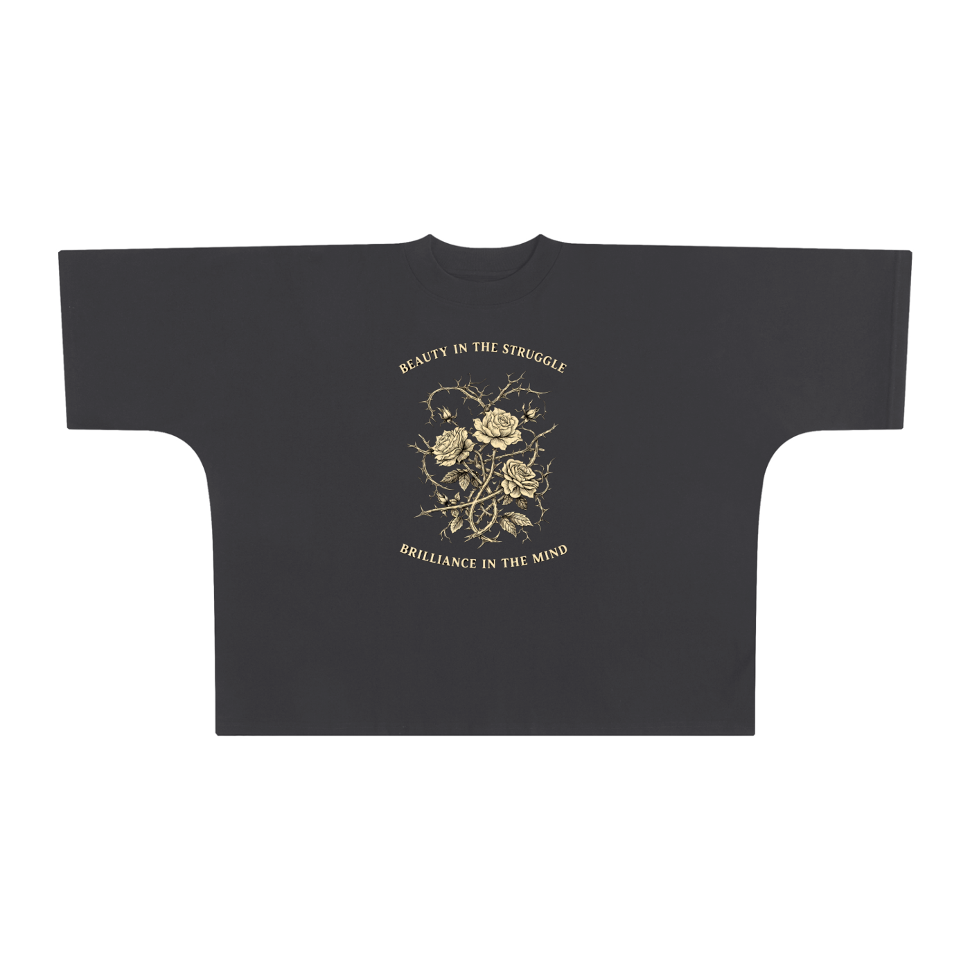 NGC “Beauty in the Struggle” Heavyweight Oversized Tee - Premium Inspirational Boxy Streetwear T-Shirt