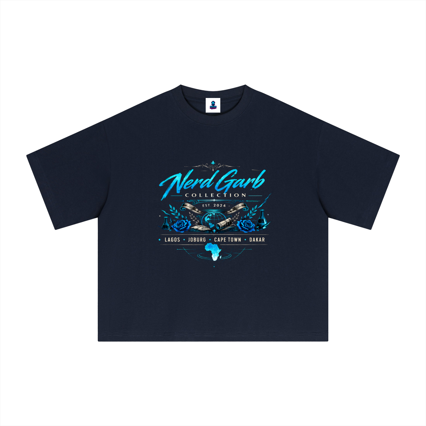 NGC Global Science Crest Tee - Premium Oversized Boxy Nerd Garb Collection Graphic T-Shirt