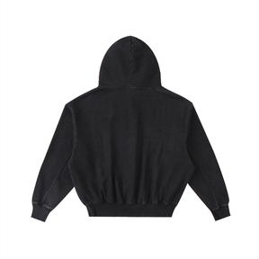 Lost in the Void Frayed Enzyme Washed Oversized Hoodie