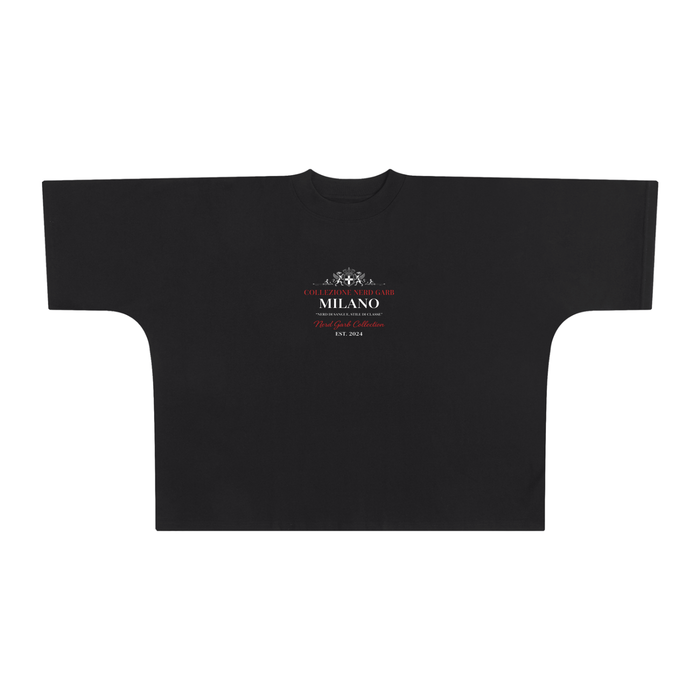 Milano Crest Graphic Tee – Oversized Boxy Fit