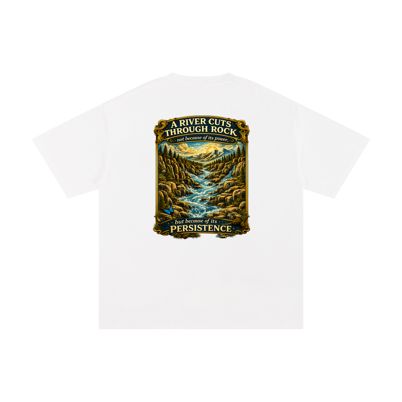 Persistence Outlasts Everything Unisex Pure Cotton T-Shirt