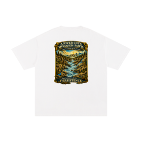 Persistence Outlasts Everything Unisex Pure Cotton T-Shirt