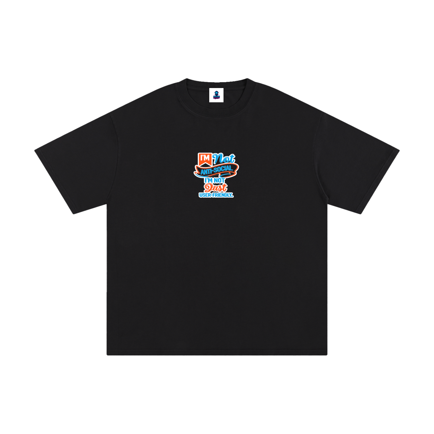 Premium Anti-Social Nerd Statement Pure Cotton T-Shirt