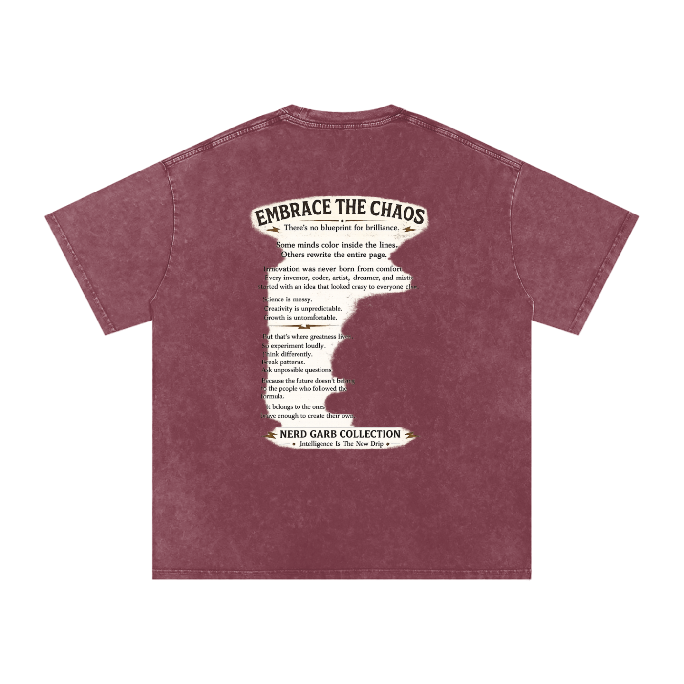 NGC Embrace the Chaos Vintage Wash Streetwear Tee