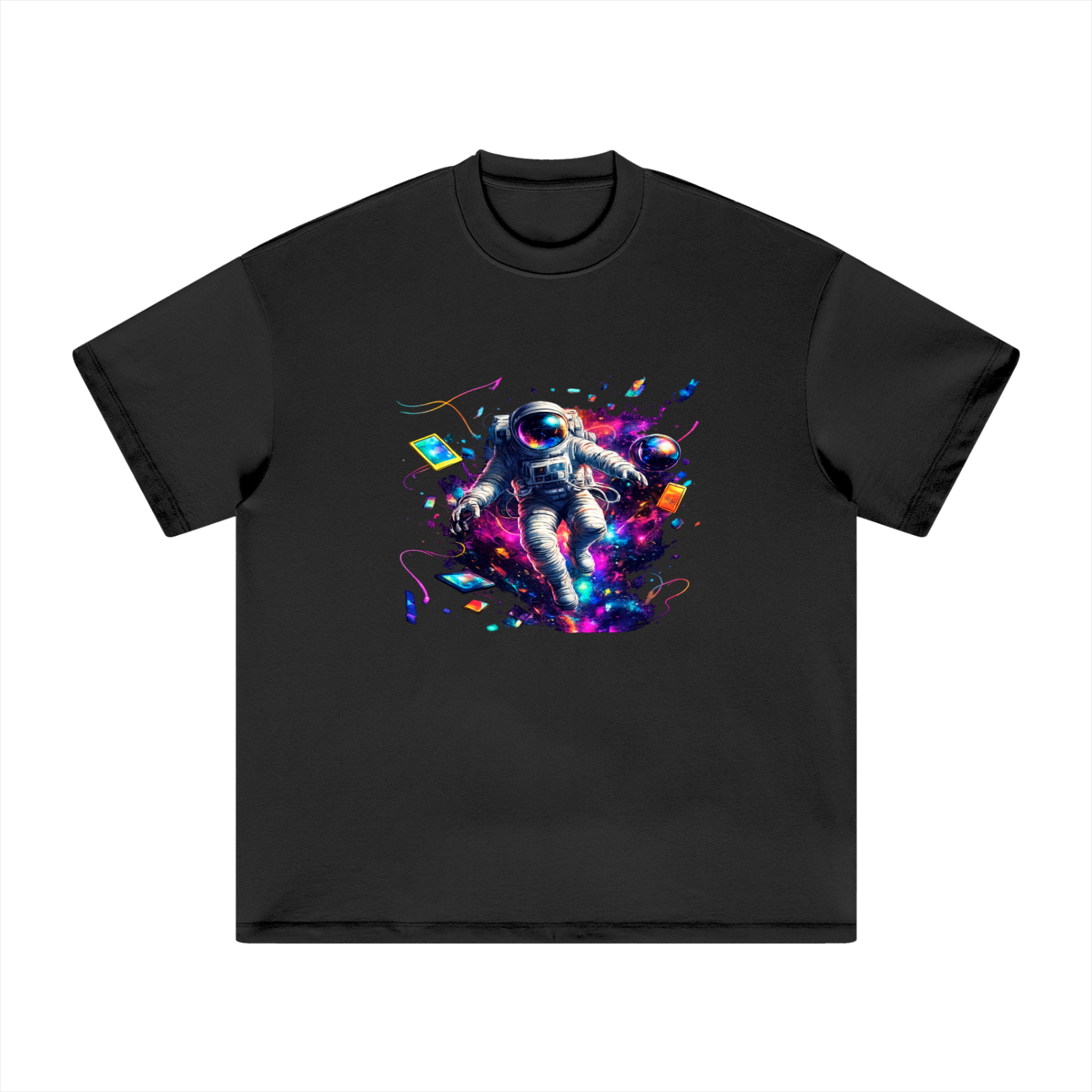 Premium Cosmic Highway Heavyweight Cotton T-Shirt